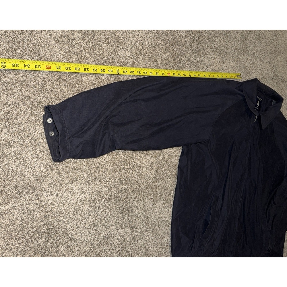 Roundtree & Yorke Men's 4X Navy Blue Full Zip Bomber Jacket Coat Pockets - Picture 7 of 8